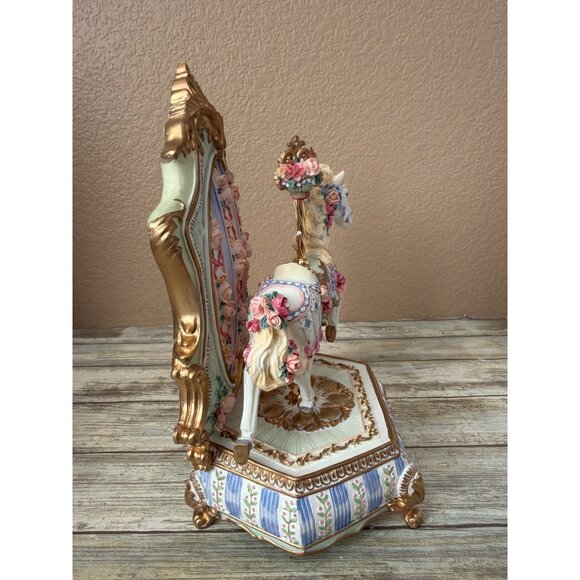 San Francisco Music Box Somerset Carousel Horse Plays Carousel Waltz 1995 w/Box - Picture 9 of 17